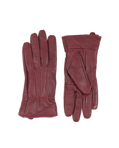 Vintage purple leather gloves - M