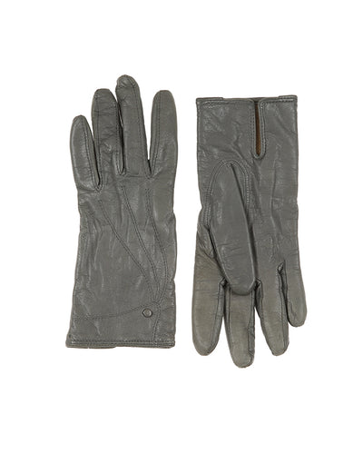 Vintage Eaton grey leather gloves - M