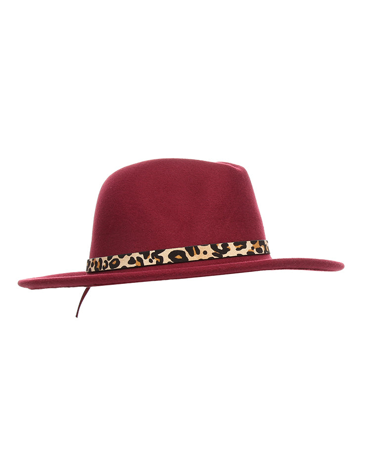Burgundy Fedora Hat