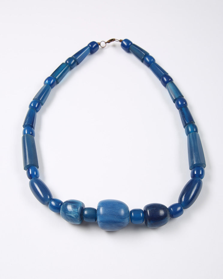 Chunky Blue Statement Necklace