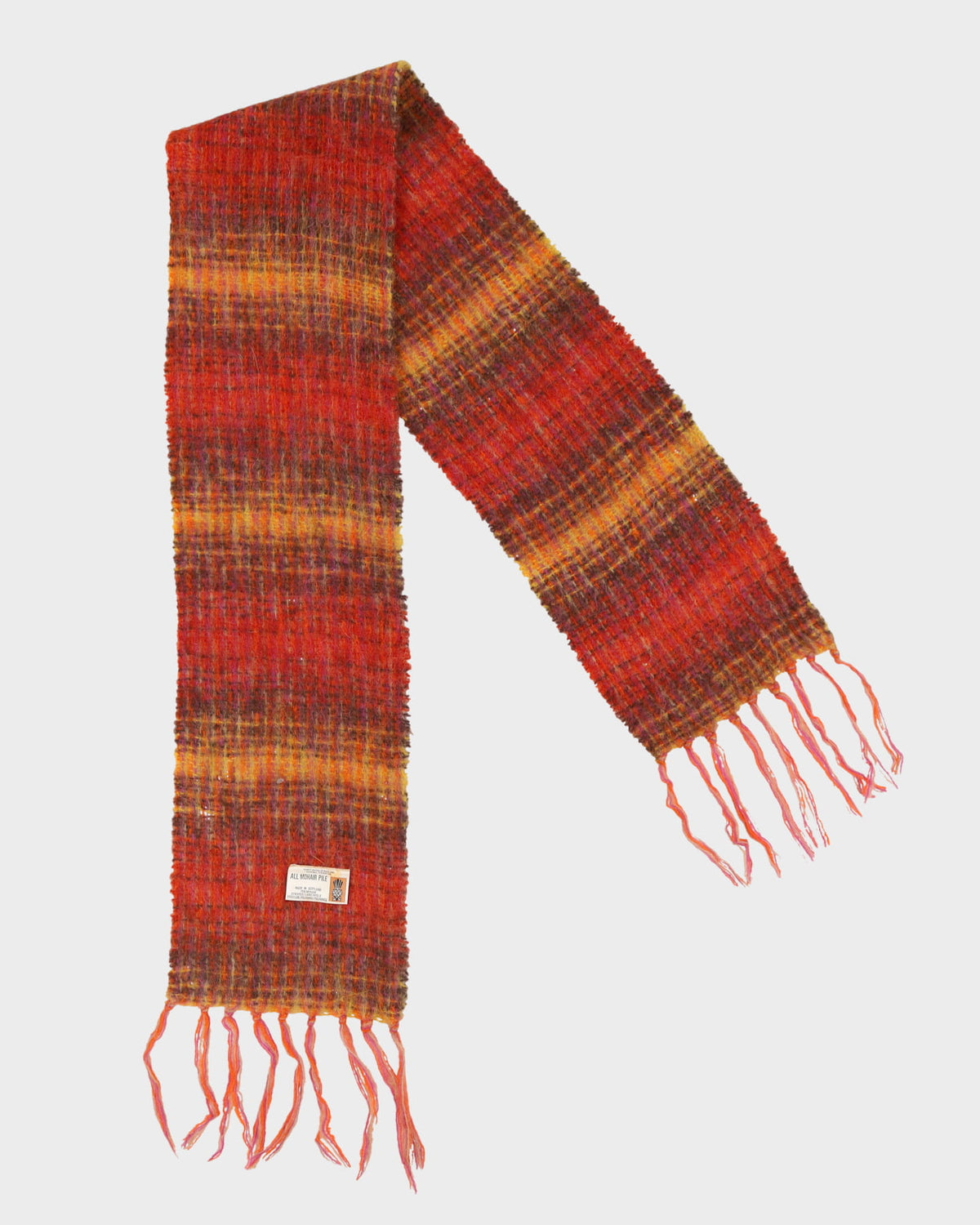 1970s Made In Scotland Mohair Scarf