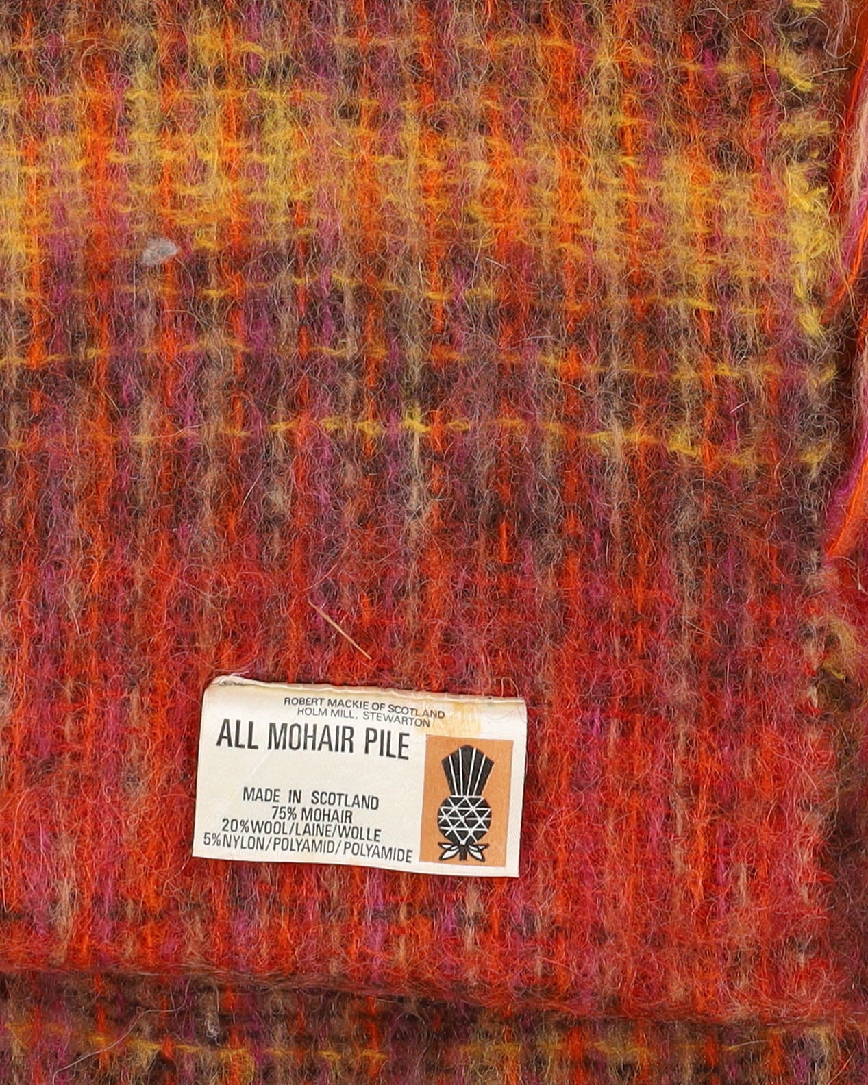 1970s Made In Scotland Mohair Scarf