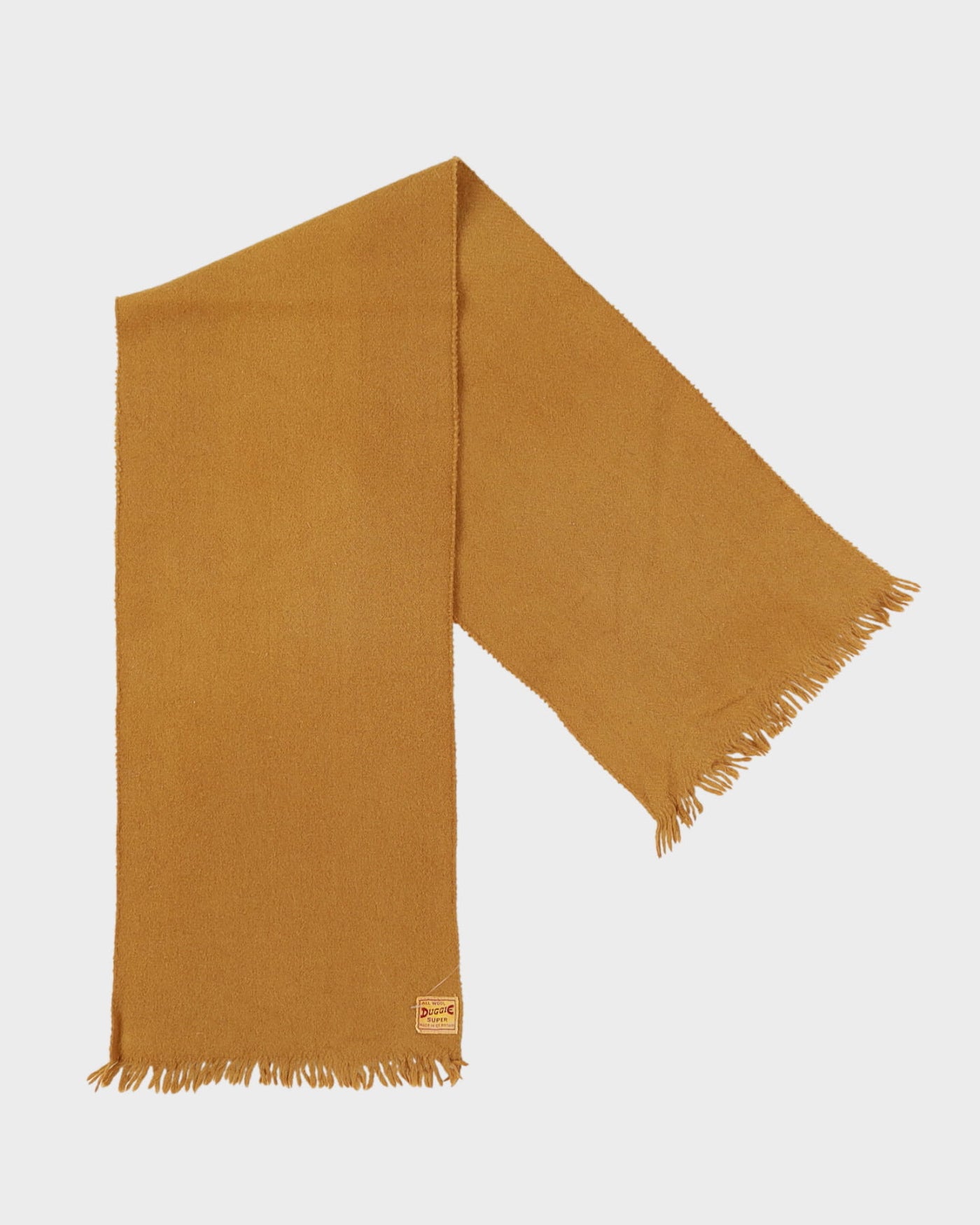 1940s Duggie Super Brown Wool Scarf