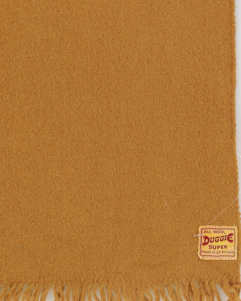 1940s Duggie Super Brown Wool Scarf