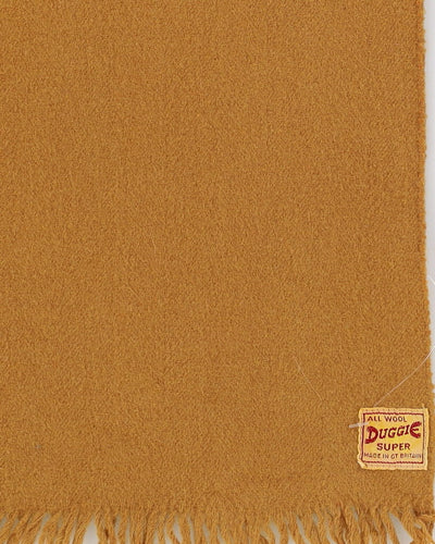 1940s Duggie Super Brown Wool Scarf