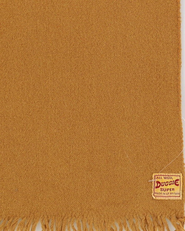 1940s Duggie Super Brown Wool Scarf
