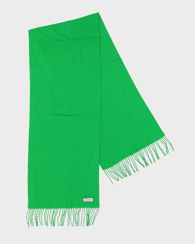 Green Brushed Silk Scarf - One Size