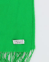 Green Brushed Silk Scarf - One Size