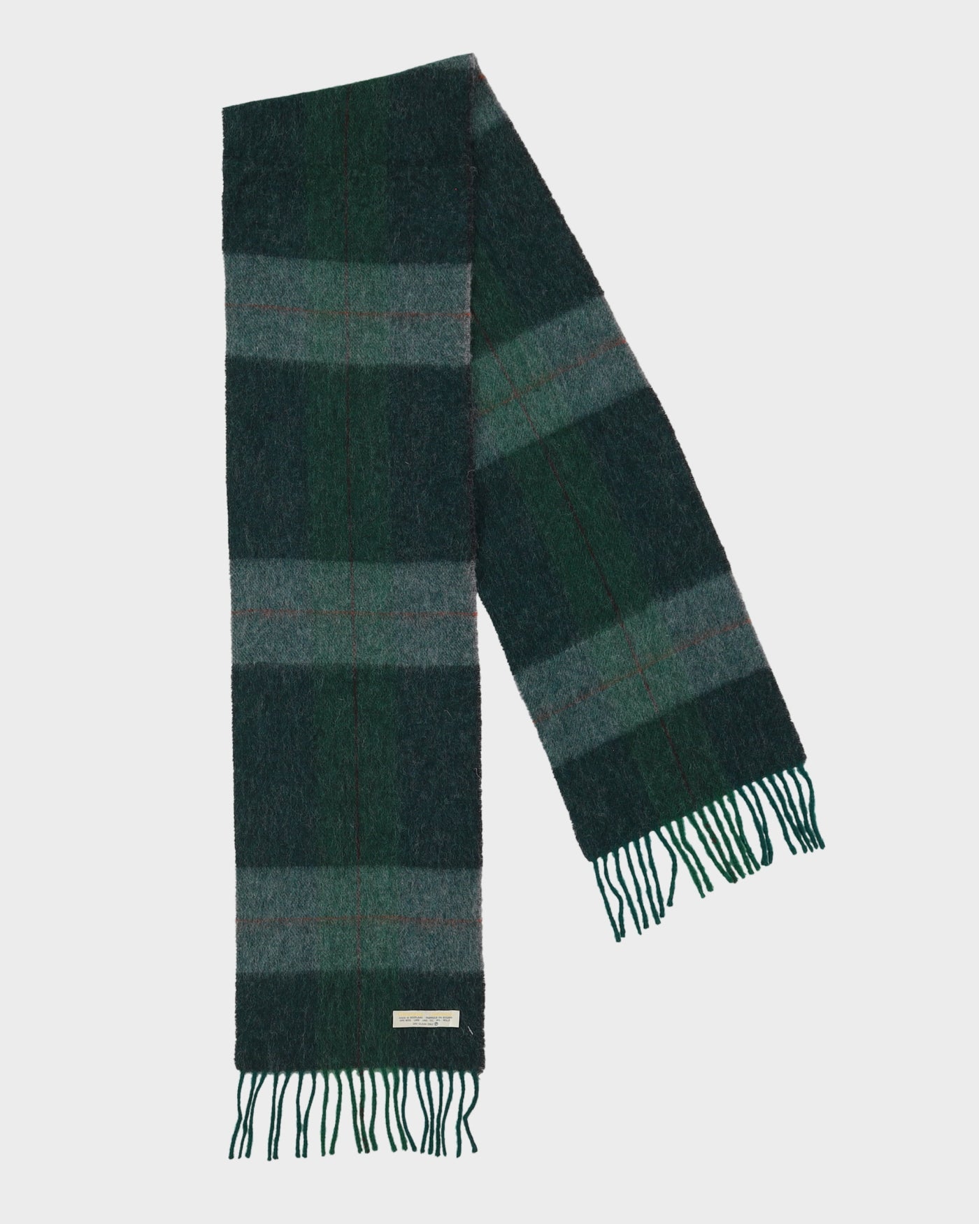 Glentana Green Plaid Scarf - One Size