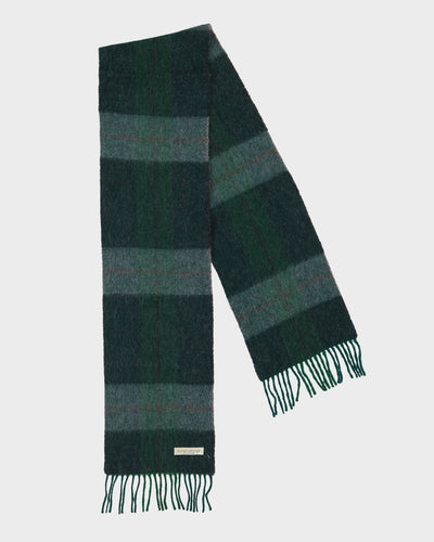 Glentana Green Plaid Scarf - One Size