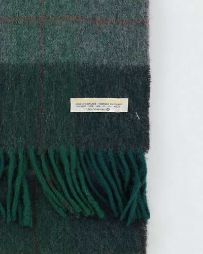 Glentana Green Plaid Scarf - One Size