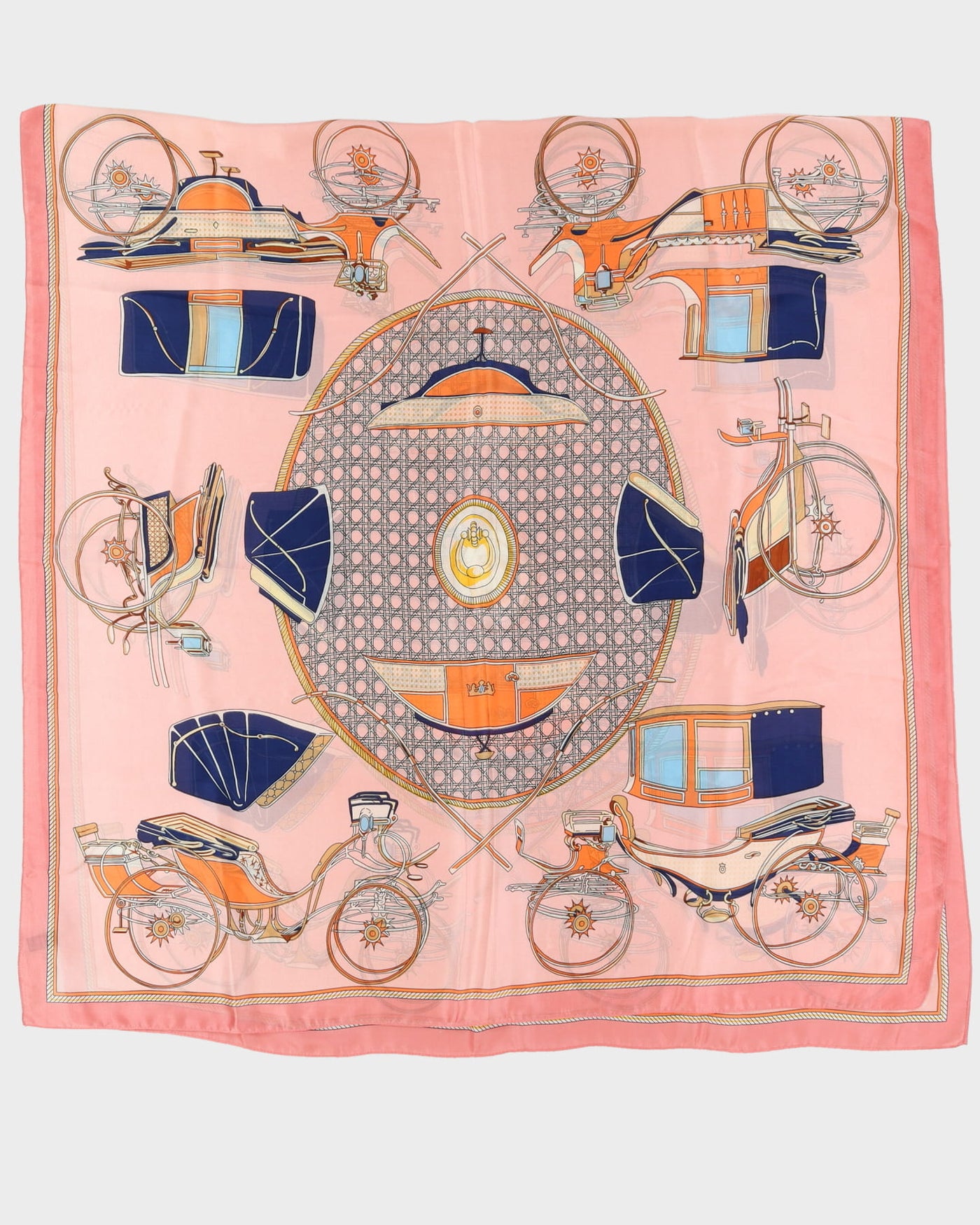 Pink Patterned Scarf - One Size