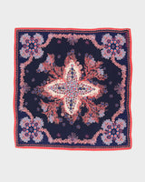 Louis Vuitton Blue With Pink Pattern Silk Scarf - One Size