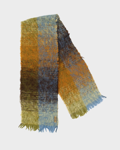 Vintage 1970s Yellow Mohair Scarf