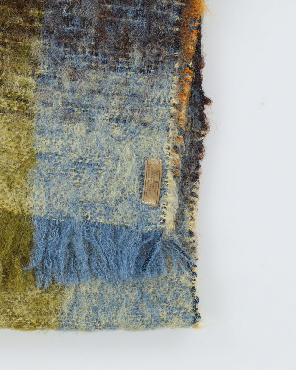 Vintage 1970s Yellow Mohair Scarf