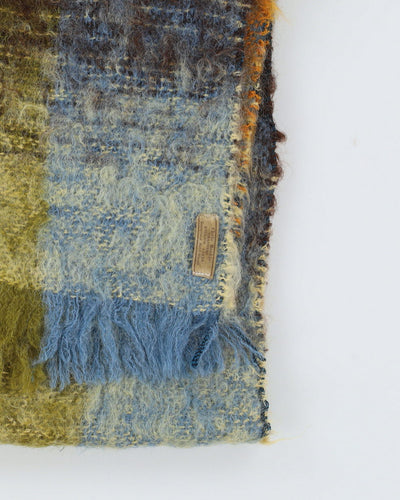Vintage 1970s Yellow Mohair Scarf