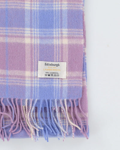 Edinburgh Lilac Checked Scarf