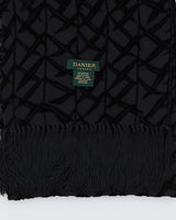 Black Velvet Devore Scarf