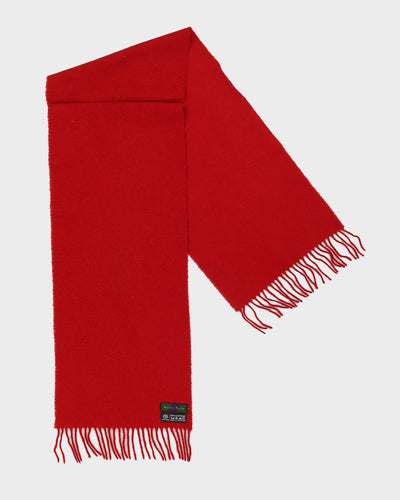 Made in Scotland Red Wool Scarf