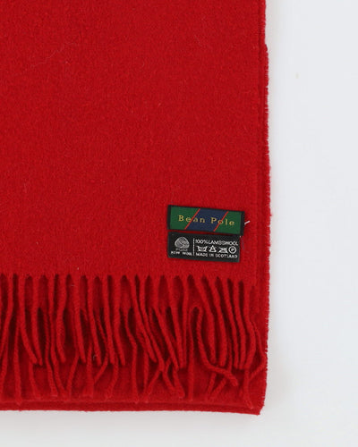 Made in Scotland Red Wool Scarf