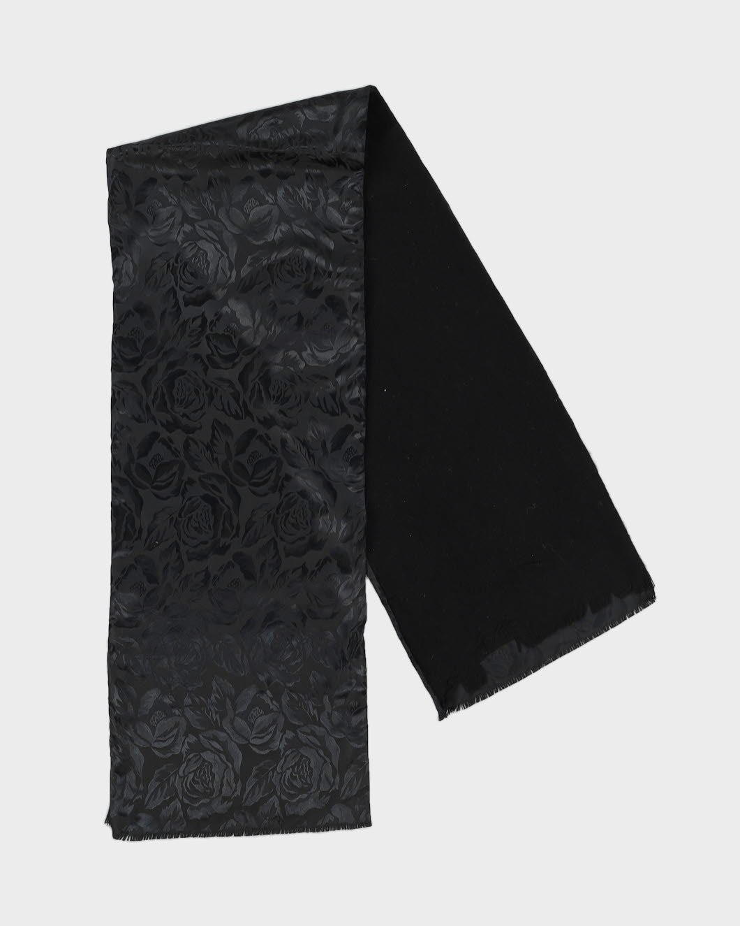 Black Satin Dinner Scarf