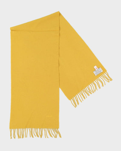 Mondi Yellow Fringed Scarf