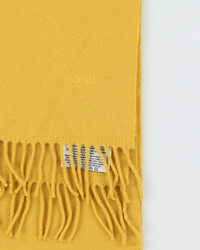 Mondi Yellow Fringed Scarf