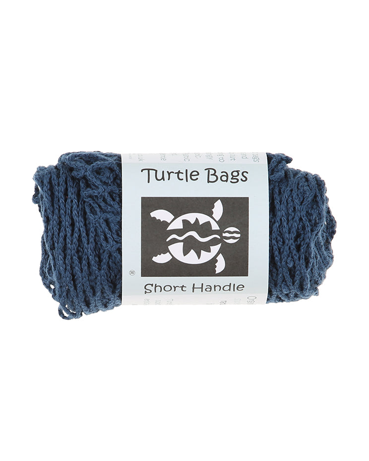 Turtle Bags Organic Blue Cotton Shopper - Short Handle