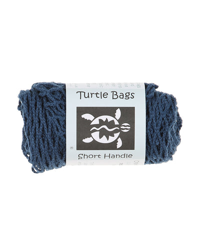 Turtle Bags Organic Blue Cotton Shopper - Short Handle