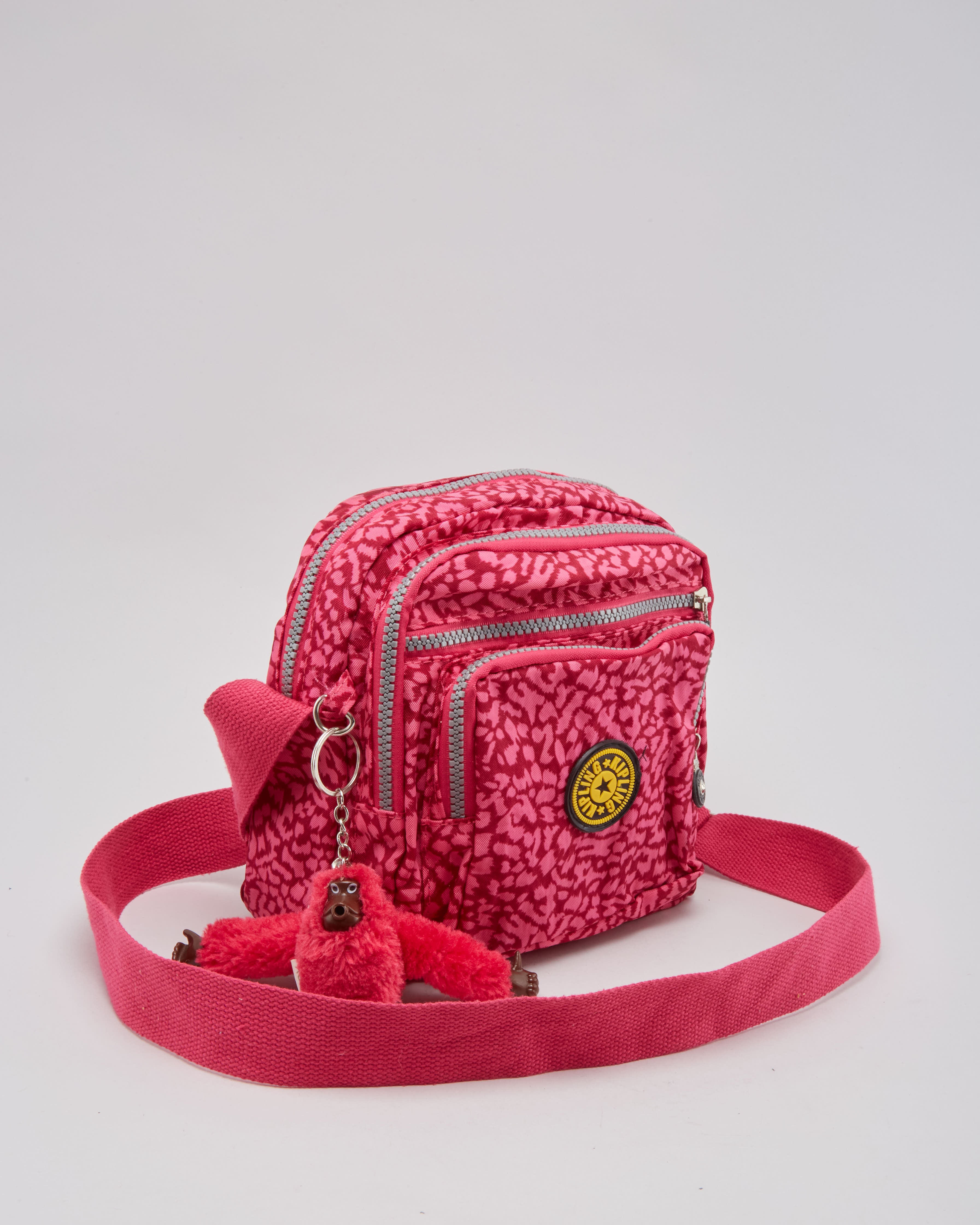Kipling Pink Patterned Shoulder Bag