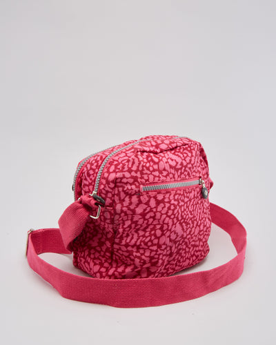 Kipling Pink Patterned Shoulder Bag
