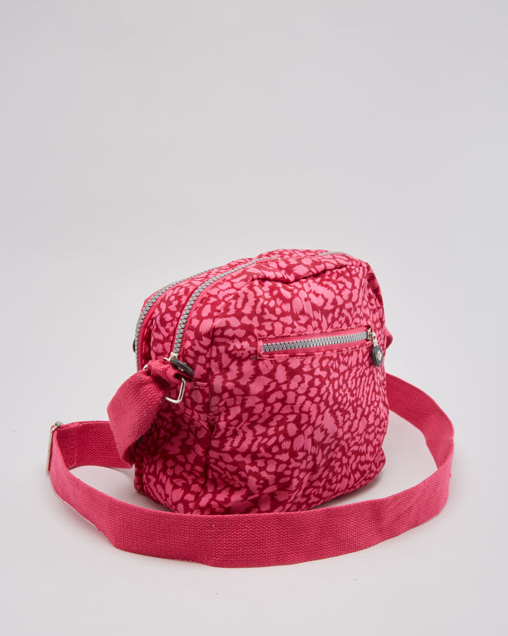 Kipling Pink Patterned Shoulder Bag