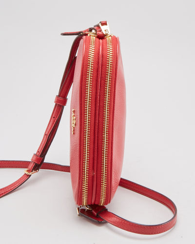 Coach Red Leather Shoulder Bag