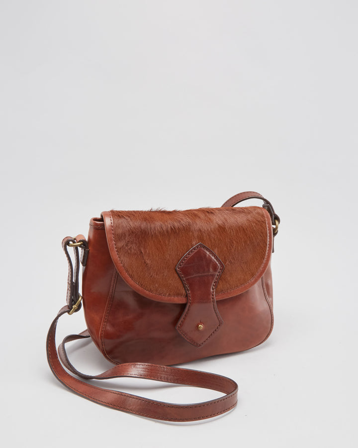 Club Monaco Brown Leather Shoulder Bag