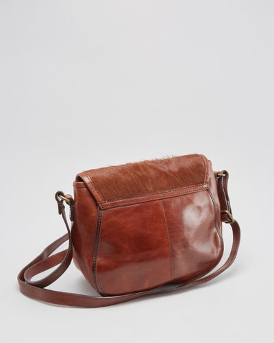 Club Monaco Brown Leather Shoulder Bag