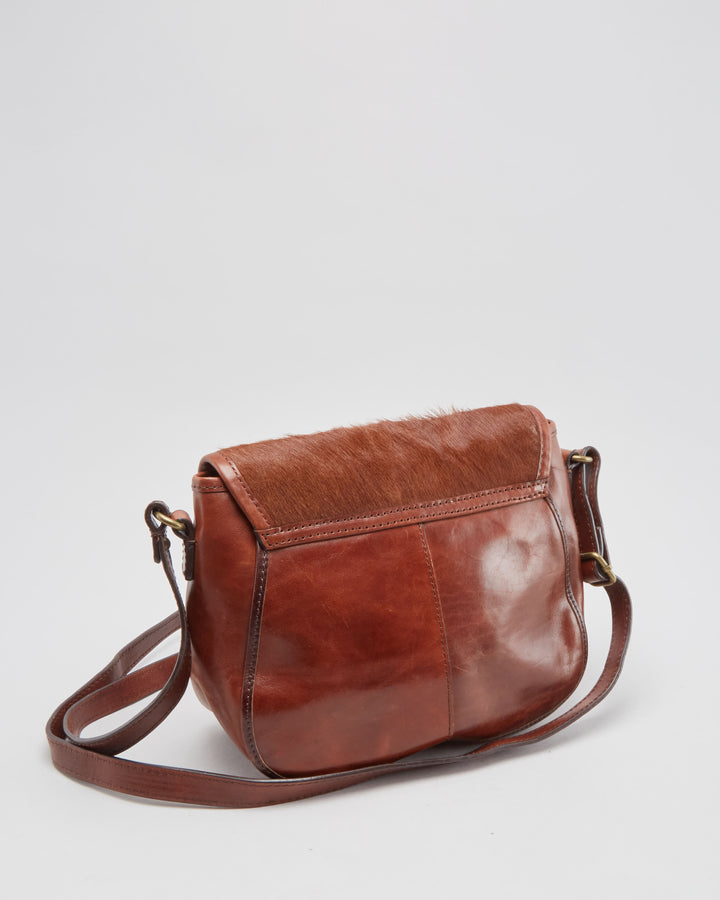 Club Monaco Brown Leather Shoulder Bag