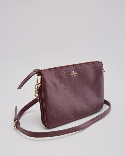 Kate Spade Purple Leather Handbag