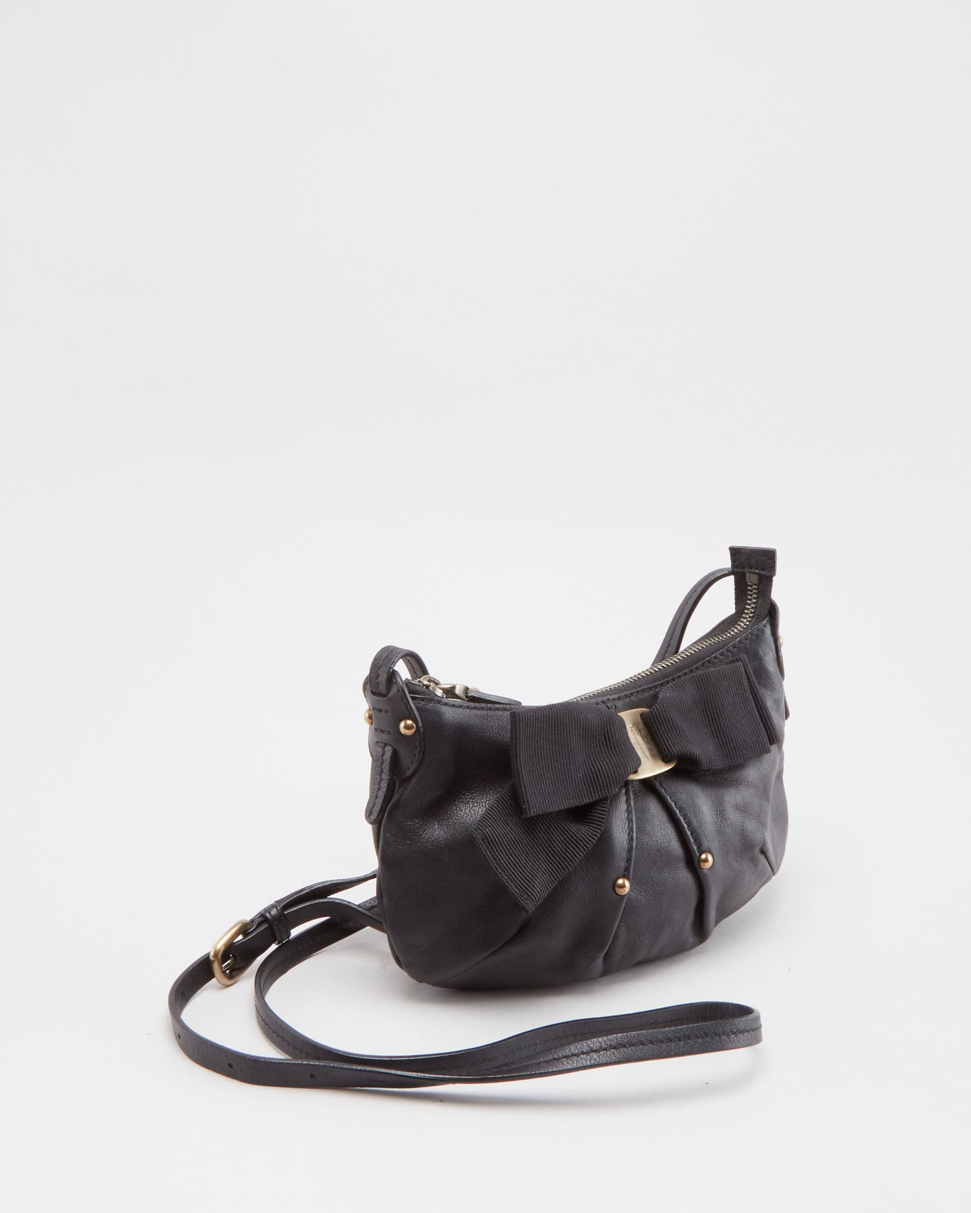 Salvatore Ferragamo Black Shoulder Bag