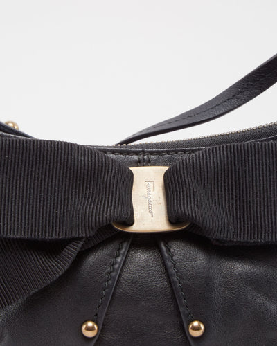 Salvatore Ferragamo Black Shoulder Bag