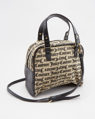 Juicy Couture Beige Logo Fabric Handbag