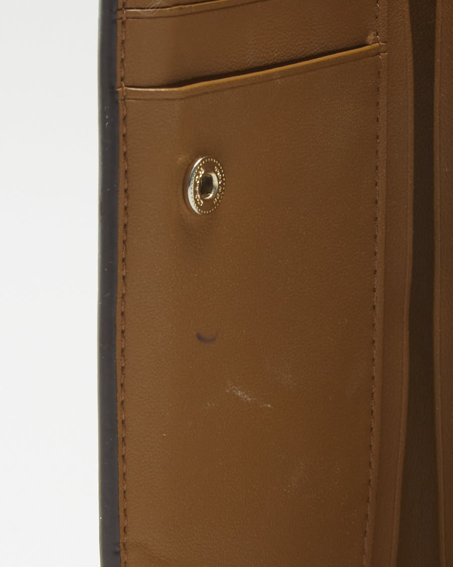 Y2K 00s Coach Beige Monogram Wallet - O/S