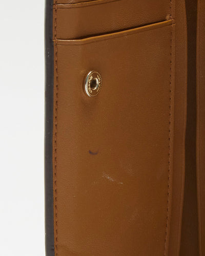 Y2K 00s Coach Beige Monogram Wallet - O/S