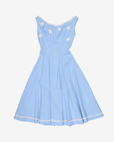 1950's Blue Petite Day Dress - XXS