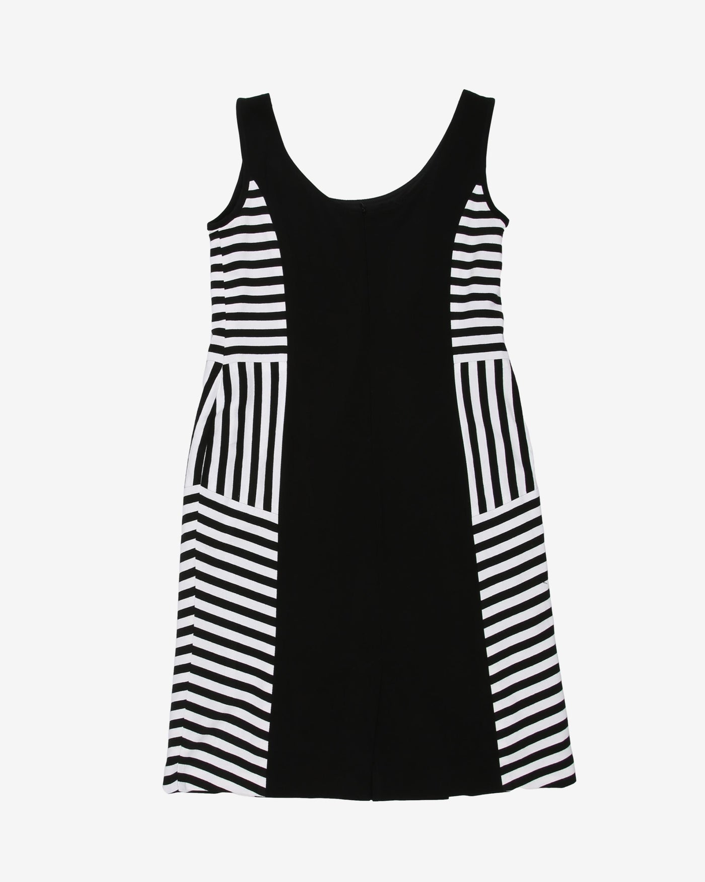 1990s Joseph Ribkoff black and white dress - S / M