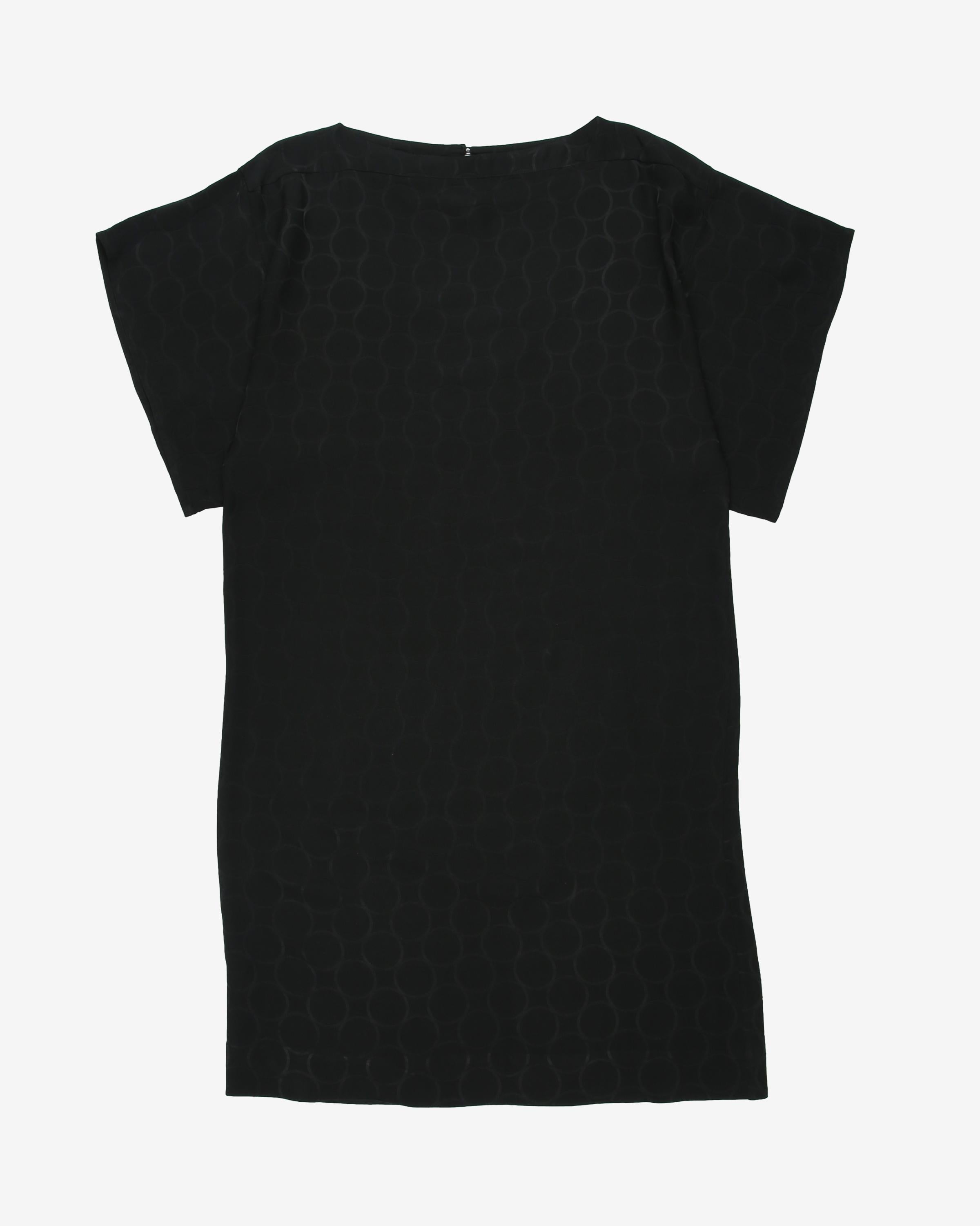 Silk jacquard mini dress - M