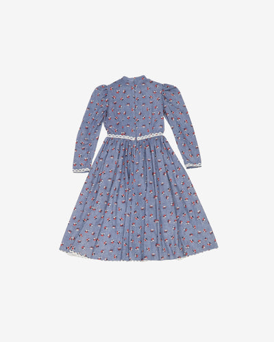 1980s floral prairie style dress - XS