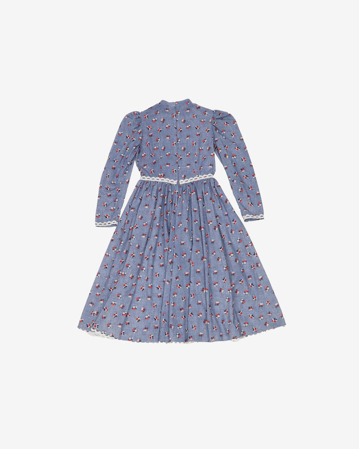 1980s floral prairie style dress - XS