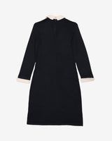 Lauren Ralph Lauren Navy With White Collar And Cuffs Dress- S