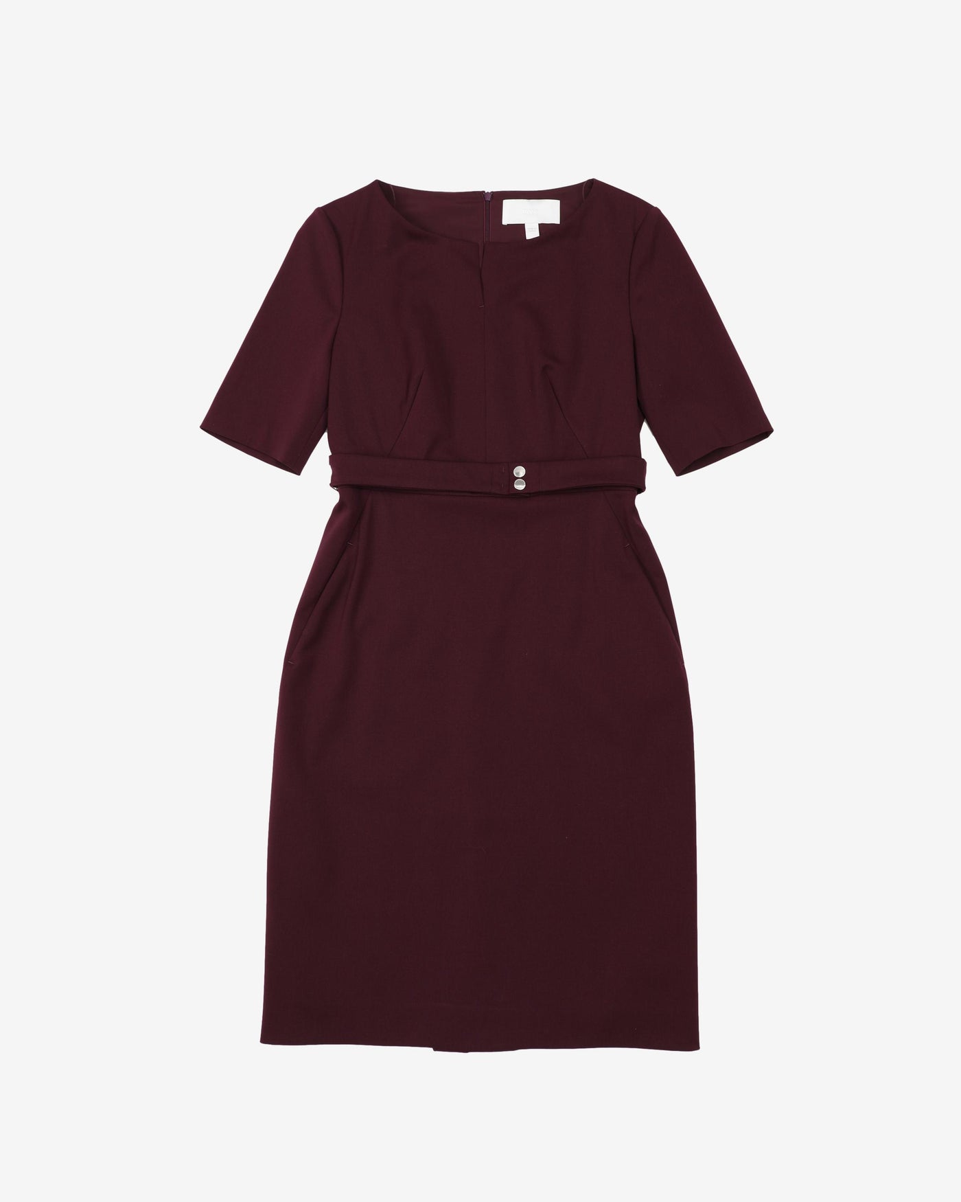 Boss Wine Red Belted Dress - S