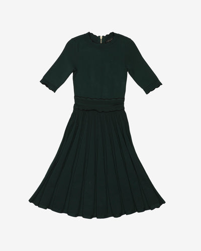 Ted Baker Green Knitted Tea Dress - XS